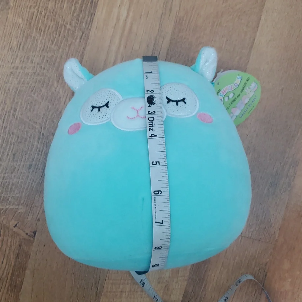 Squishmallows NWT Miley The Sleeping Llama In Teal‎ Size 8